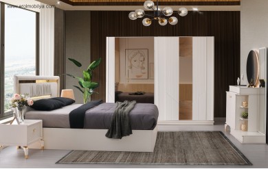 Elmas Sürgülü Mdf Yatak Odası