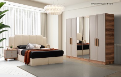 Latte Mdf Yatak Odası