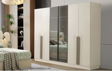 Ören 6 Kapılı Mdf Gardırop