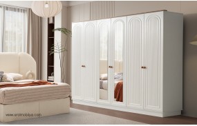 Sahra 6 Kapılı Mdf Gardırop